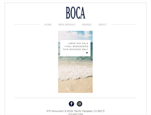 Tablet Screenshot of bocaclothing.com